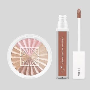 Ofra Freshly Lit Set Highlighter and Liquid Lipstick - New in Box